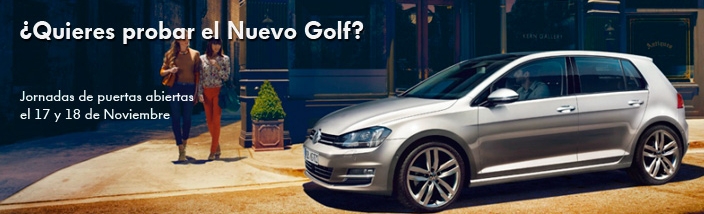 Descubre el nuevo Golf VII el 17 y 18 de Noviembre en las Jornadas de Puertas Abiertas