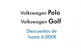 Volkswagen Polo - Volkswagen Golf, hasta 6.000€* de descuento