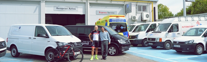 Valladolid Wagen con el deporte - Cesión de una Transporter para el Powerade ION4 Madrid-Lisboa