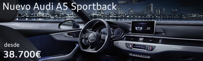 Nuevo Audi A5 Sportback desde 38.700€