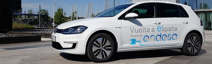 Volkswagen e-Golf en la I Edición de La Vuelta por España