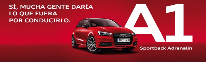 Audi A1 Sportback Adrenaline por 150€ al mes.