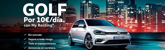 Oferta precio nuevo Volkswagen Golf 10 € día en Valladolid